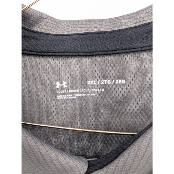 NWT Under Armour Men's UA Tech Polo in Graphite size 2XL - Picture 6 of 7